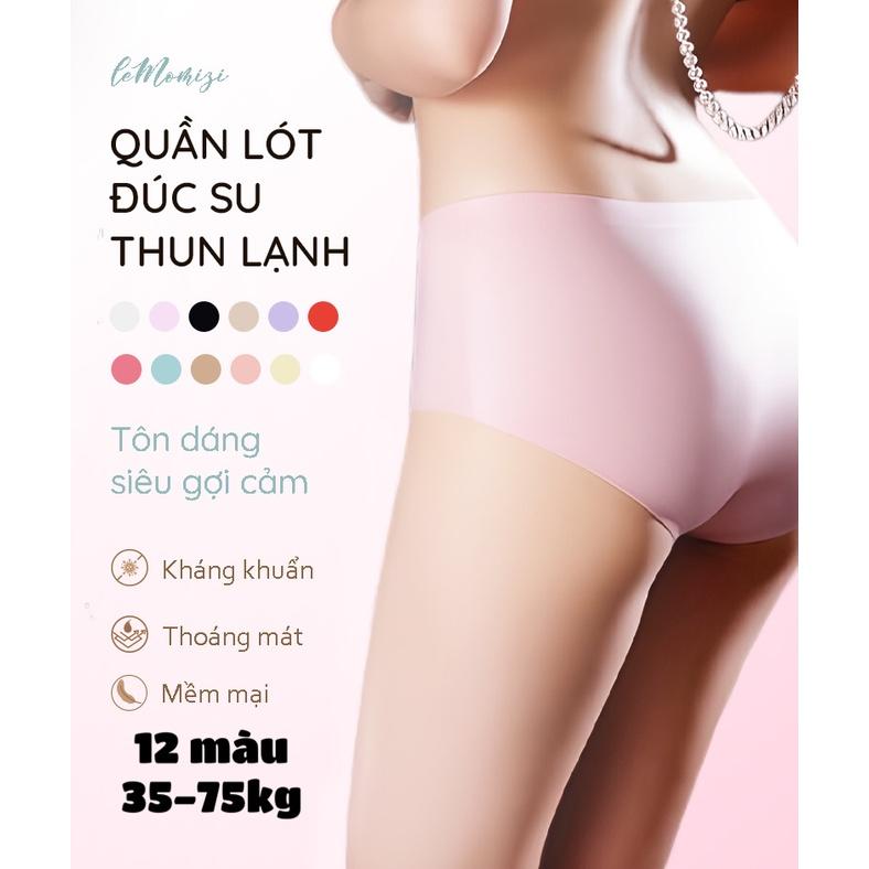 Quần Lót Nữ Đúc Su LeMOMIZI cao cấp thun lạnh không đường may kháng khuẩn M-XXL
