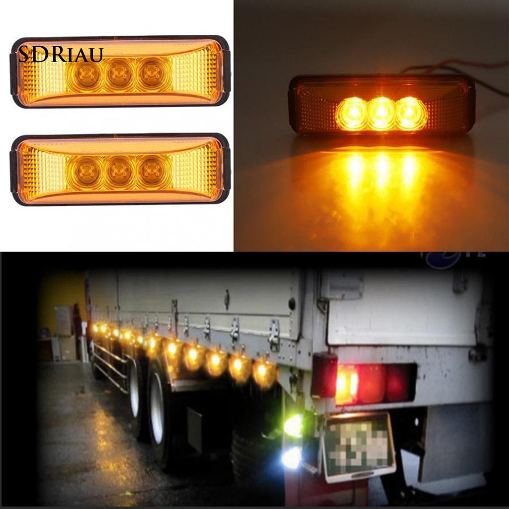 STURDY Đèn 3 Bóng Led 3 Màu Gắn Hông Xe Tải