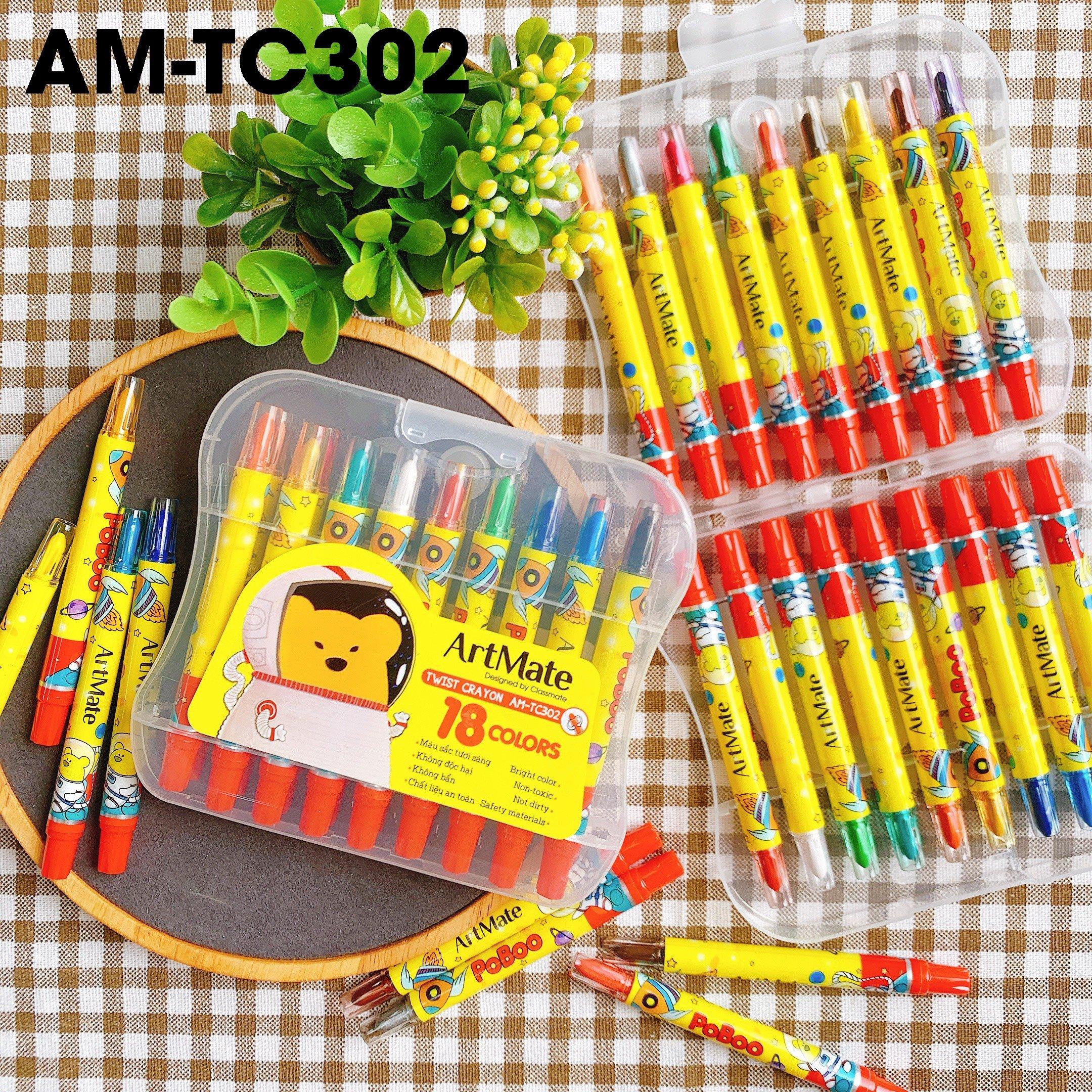 Bút sáp vặn Classmate CL-TC302 bộ màu 18 chiếc