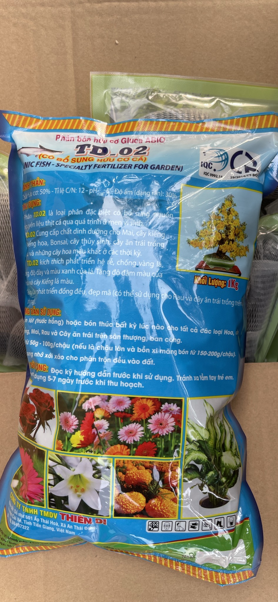 Phân cá hữu cơ TD - 02 gói 01kg