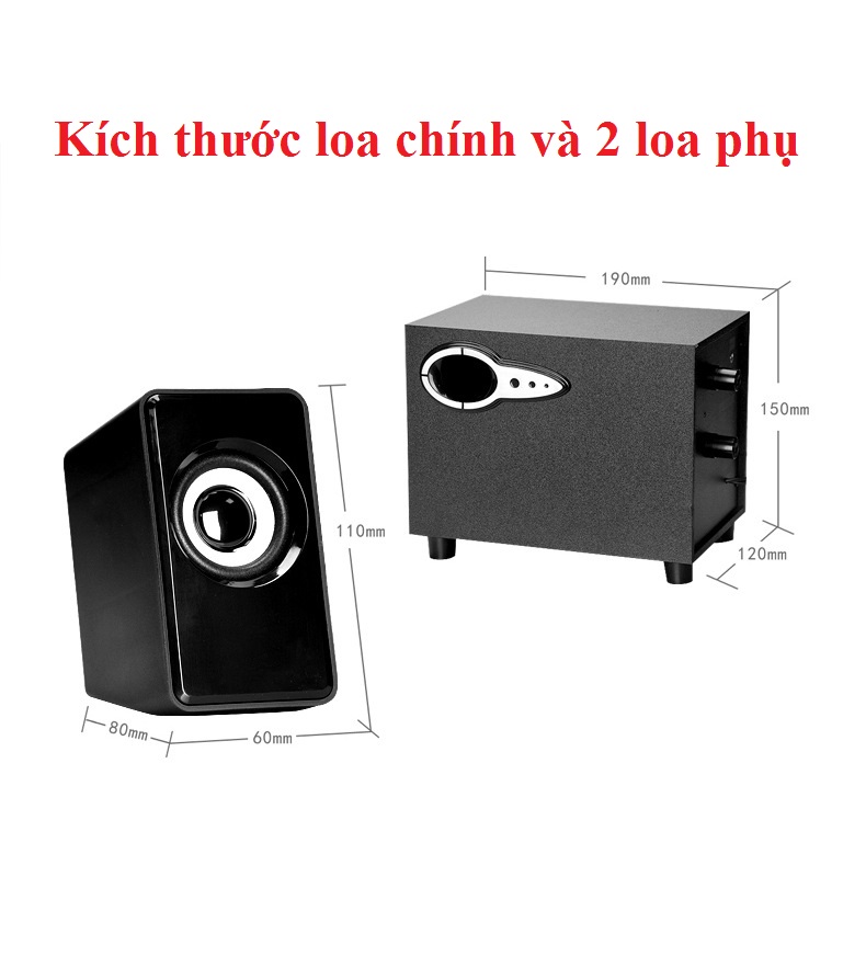 Loa nghe nhạc cho điện Thoại, Máy tính, tivi vi tính bass treb 2018 FT3010 PF7