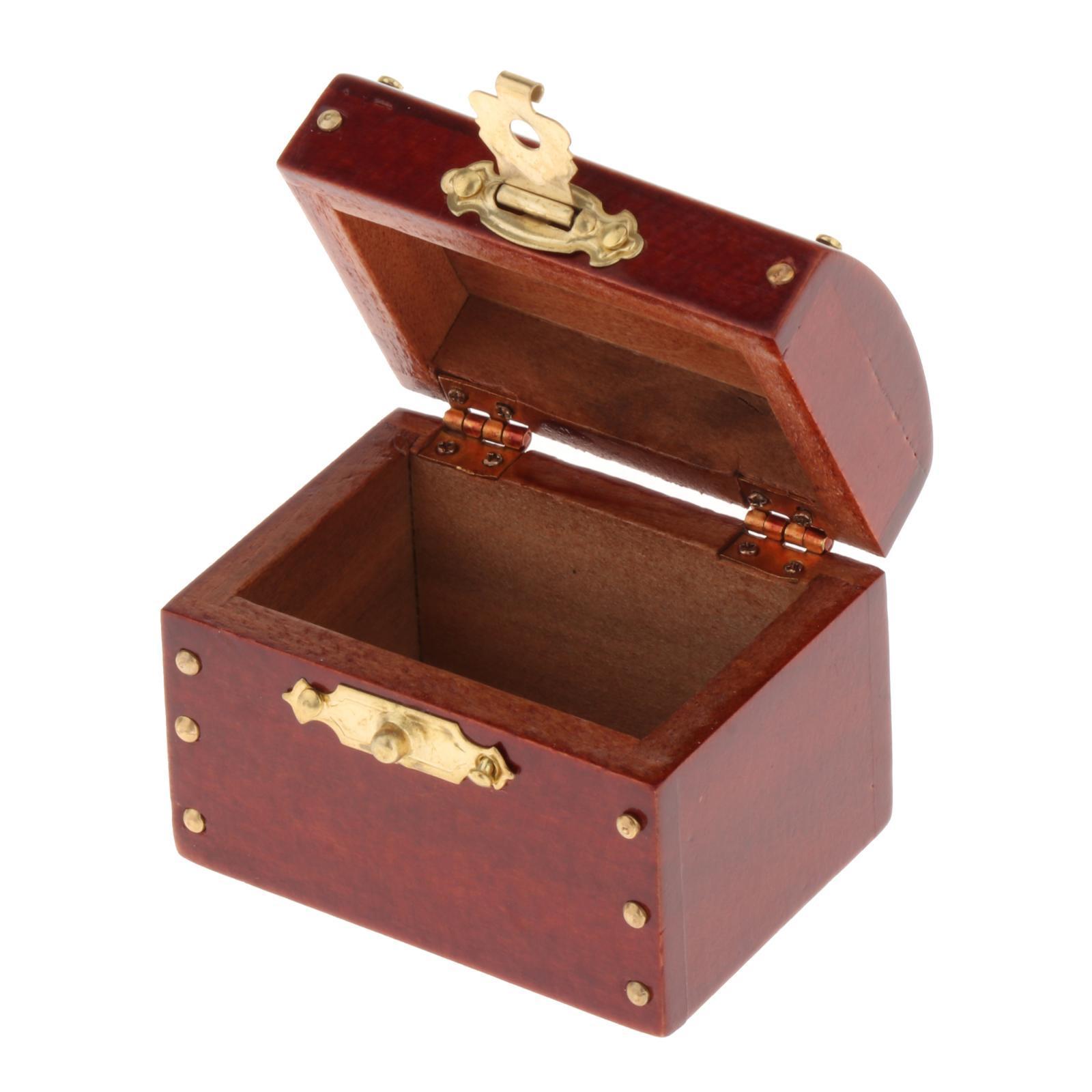 1/12 Doll Wood Jewelry Organizer Classic for BJD Doll DIY Scene Children Toy