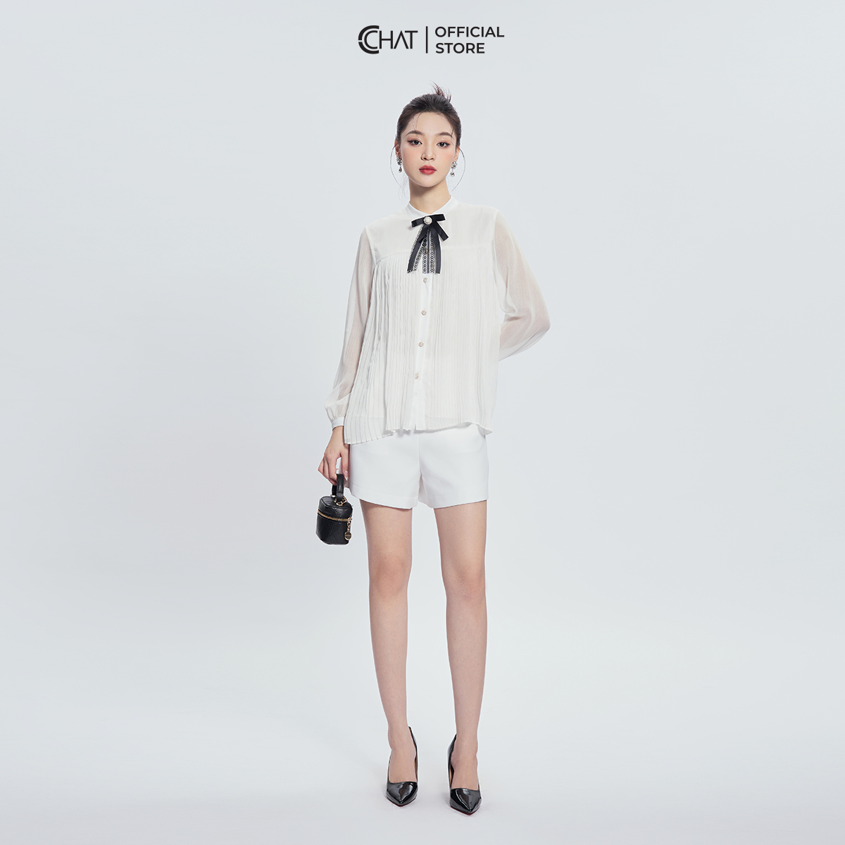 Quần Đùi Nữ  Vạt Chéo Cạp Trước Chất Tuytsi Cao Cấp 13ONS2016AT
