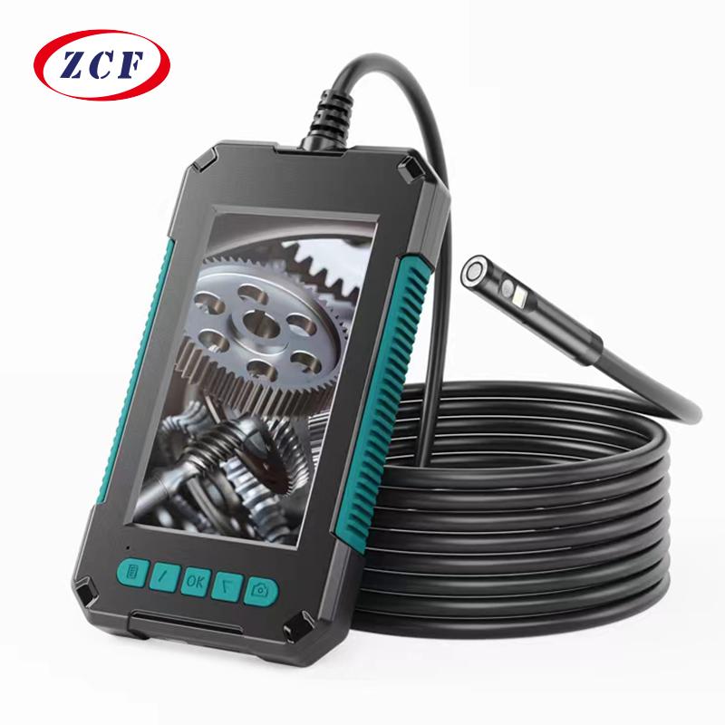 Camera Nội Soi Công Nghiệp 4.3 "Màn Hình IPS HD1080P Đơn Ống Kính Kép Ống Kiểm Tra Xe Borescope IP68 Đèn LED Chống Nước 2600MAh