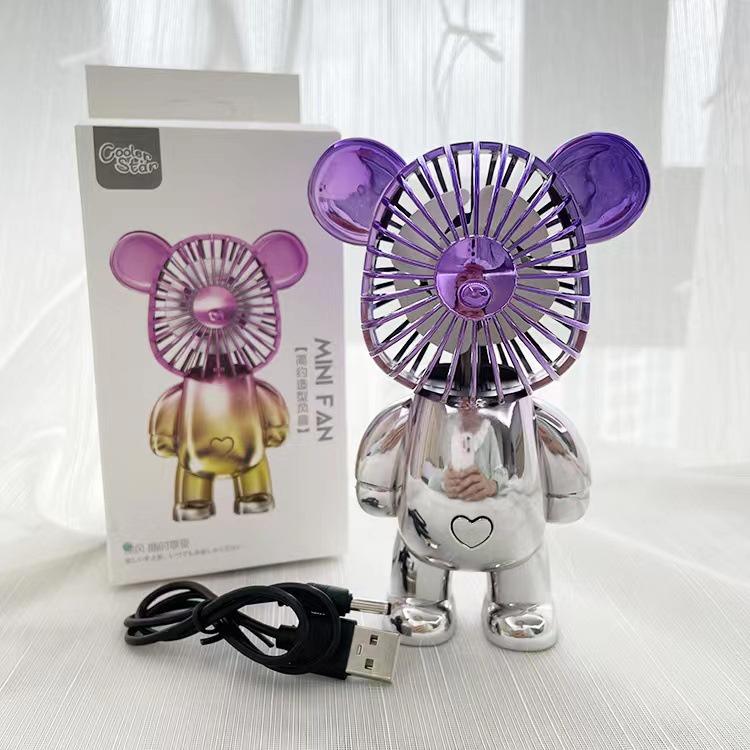 Quạt BearB**ck Cầm Tay 3 Mức Gió Dễ Thương