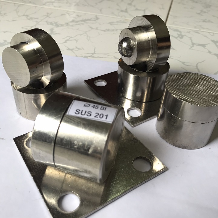 Bản lề cối xoay cửa cổng chịu lực - Chất liệu Inox 201 Ø45 - Dùng cho cửa 2 cánh