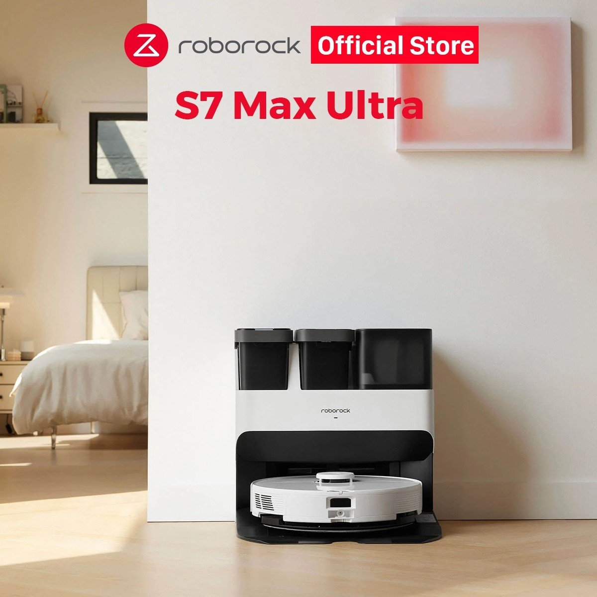 Robot Hút Bụi Lau Nhà Roborock S7 Max Ultra Lực Hút 5500Pa - Hàng Chính Hãng