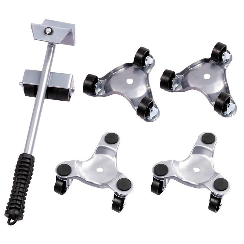 Bộ kích nâng và bánh xe di chuyển đồ nặng thông minh 360 độ - Tải đến 1000kg, thép siêu cứng, hỗ trợ dọn nhà đa năng