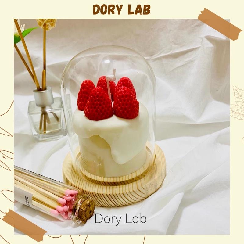 Nến Thơm Bánh Kem Dâu Tây Không Khói - Dory Lab