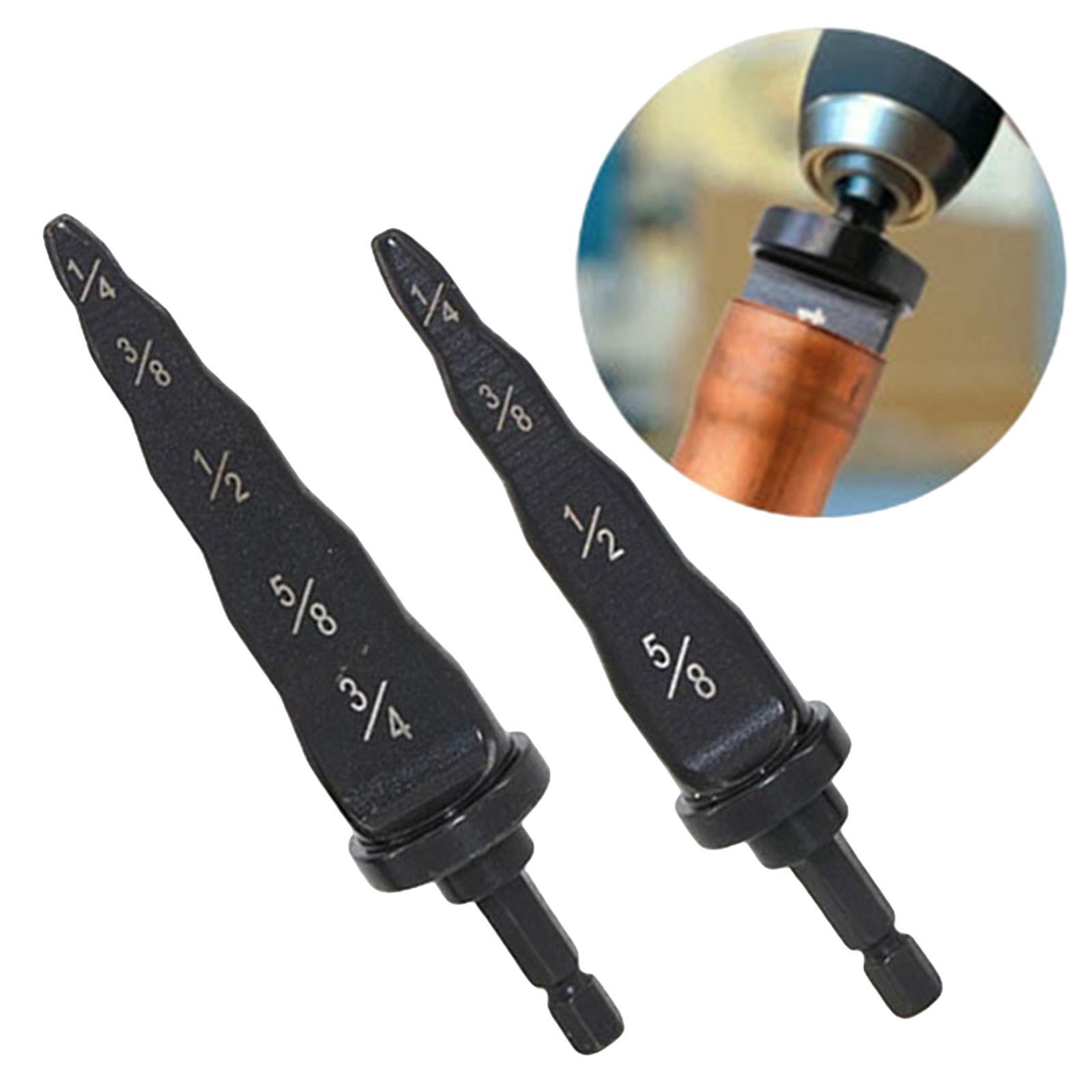 2x Pipe Expander Drill Professional Refrigeration Tubing Tools Manual Tool