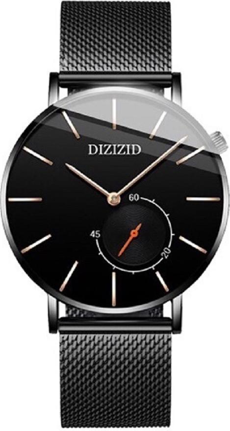 Đồng hồ nam DIZIZID dây thép mành Special Design chạy FULL 3 kim DKG01