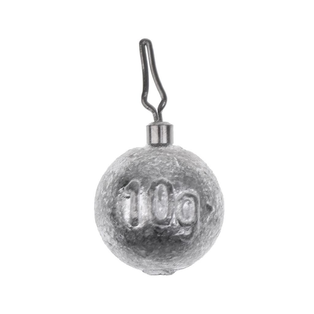 Lead Fishing Sinkers Lead Round Balls Weights Quick Insert Lead Sinker For Fishing Accessories