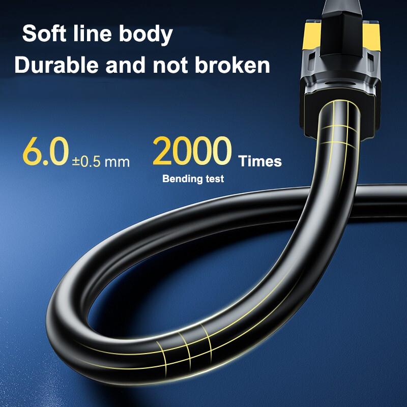 Samzhe Cat8 Cáp Ethernet SFTP 40Gbps Cáp Mạng RJ45 Siêu Tốc Độ Kết Nối Mạ Vàng Cho Modem Router CAT8/7/6 Cáp Lan