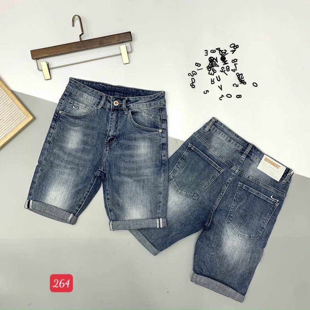 Quần short jean nam vải dày mềm co giãn mẫu mới 263 264