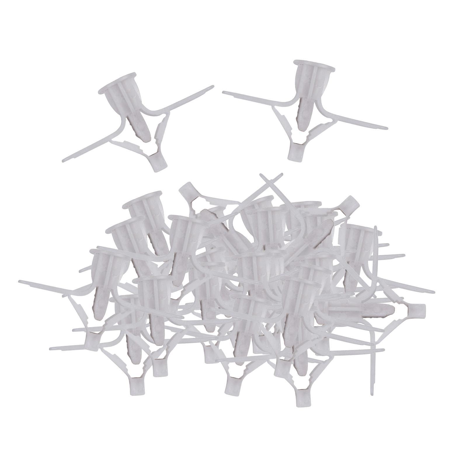 100Pcs Plasterboard  Screws, Drywall Cavity Wall Fixings Screws Fastener, Expansion Tube Wall Installation Fastener for Lamp Installation