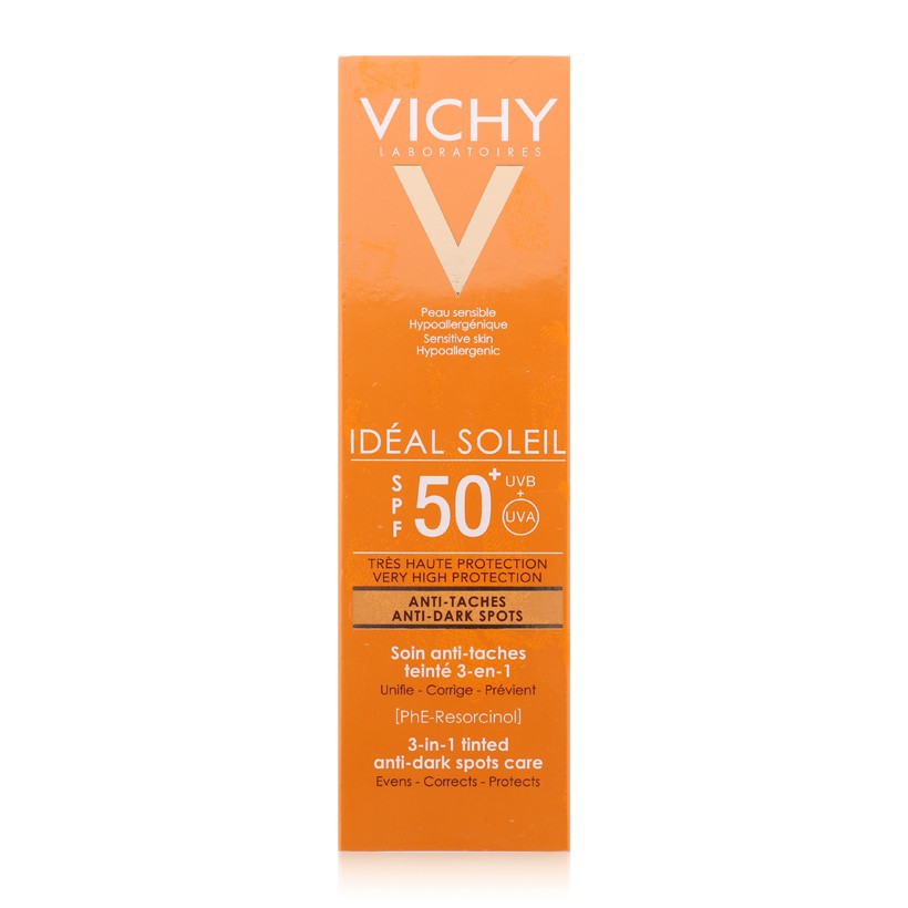 Vichy Kem Chống Nắng Ngăn Sạm Da &Amp; Giảm Thâm Nám Chống Tia Uva &Amp; Uvb Ideal Soleil Anti Dark Spot Spf50 50Ml