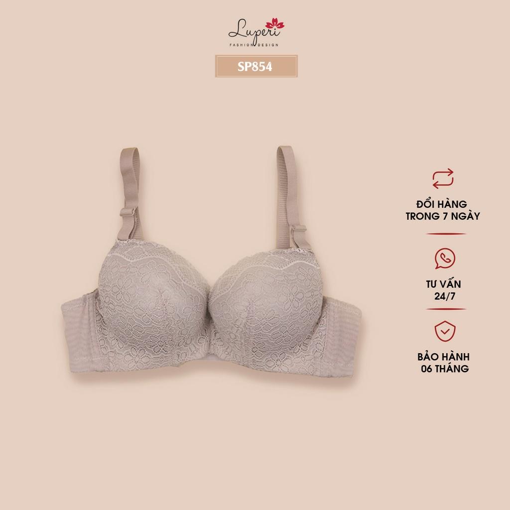 Áo Lót Nâng Ngực Nữ Đệm Dày Có Gọng LUPERI SP854 Phối Ren Nâng Ngực Hiệu Quả, Thoáng Mềm Mại, Co Giãn Thoải Mái