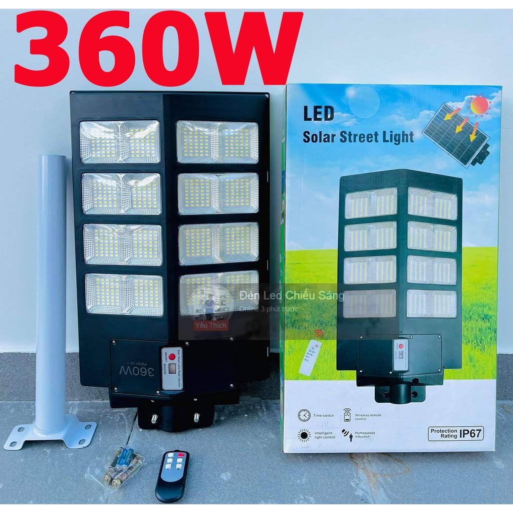 Đèn năng lượng mặt trời 360W, 500W sáng liên tục có remote chuyên đèn đường chiếu sáng, sân vườn,sân nhà đầy đủ phụ kiện