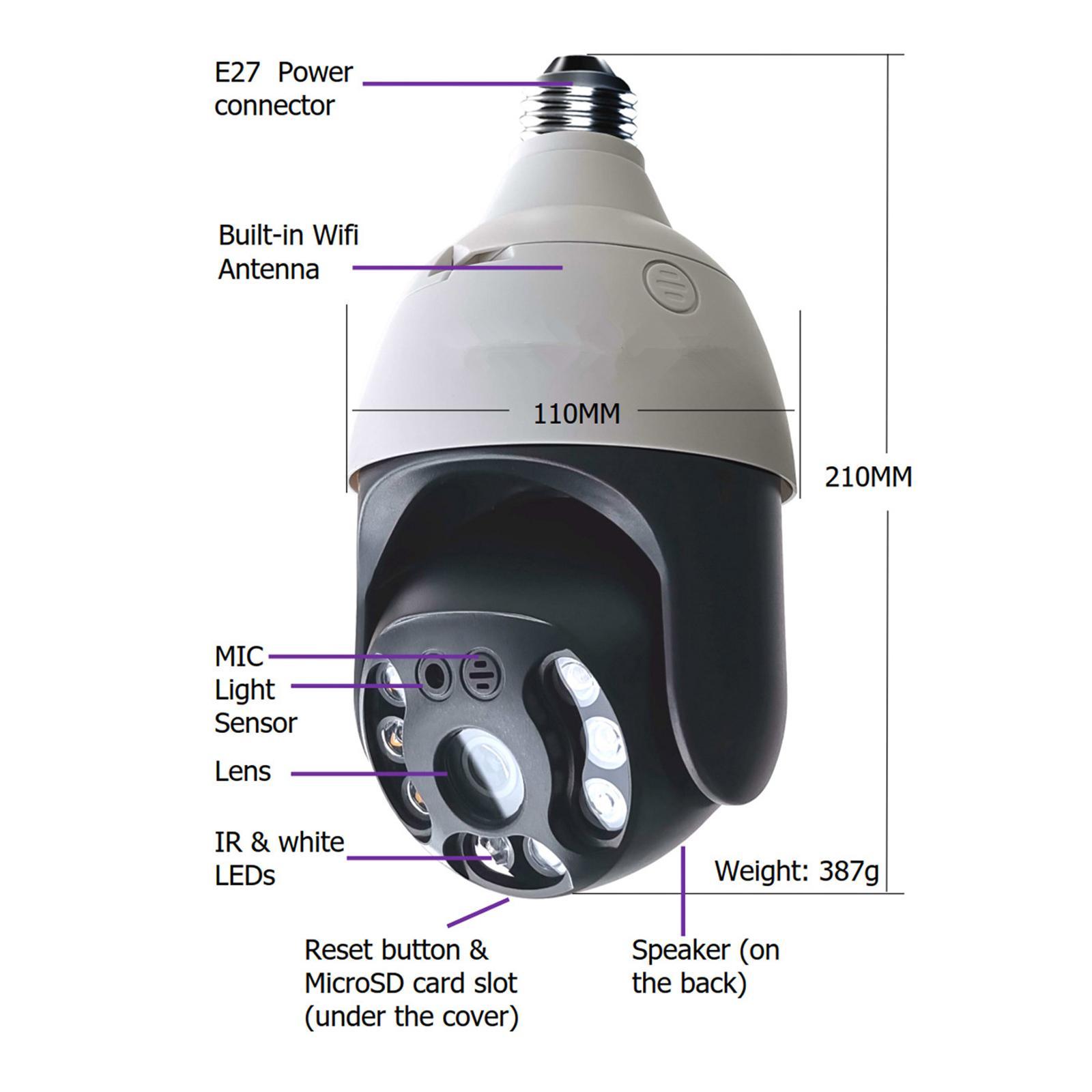 Infrared WiFi IP Camera 1080P  IP66 Activity  for Home Office