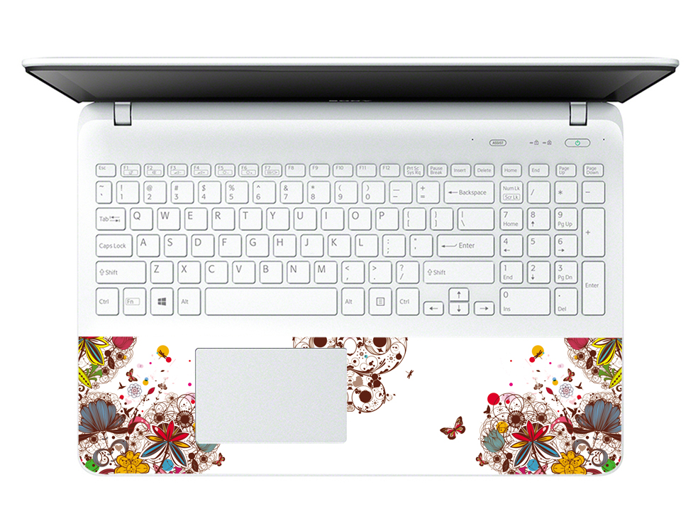 Mẫu Dán Decal Hoa Văn Cho Laptop LTHV 120 cỡ 13 inch