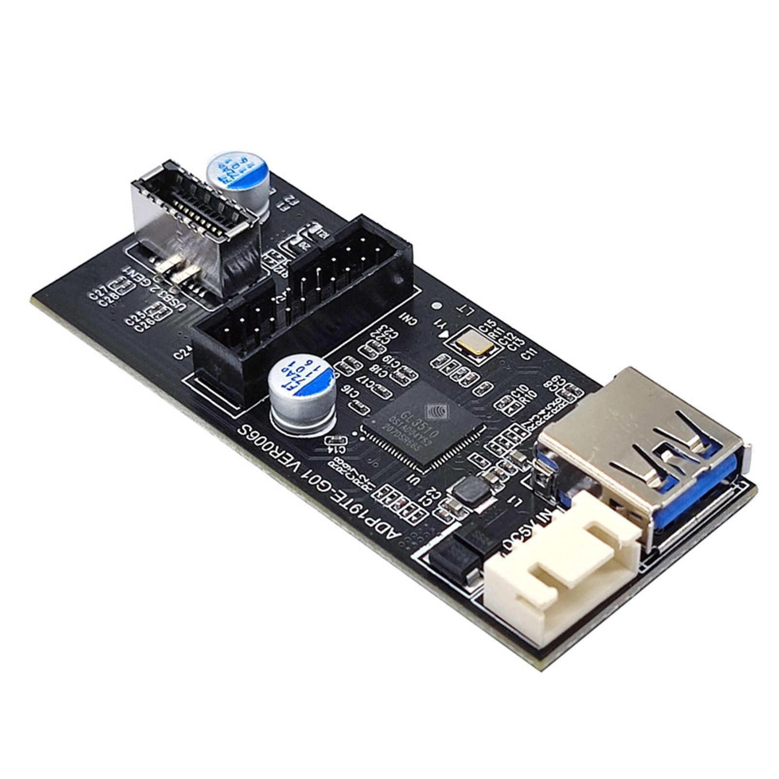 19Pin Splitter Replaces Parts USB 3.0 Hub USB Adapter Conector