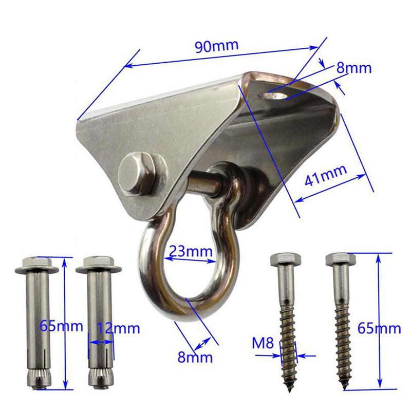 Xoay Móc Thép Không Gỉ 304 Trần Móc Treo Võng, Tập Yoga, Xoay, vỏ Bao Cát