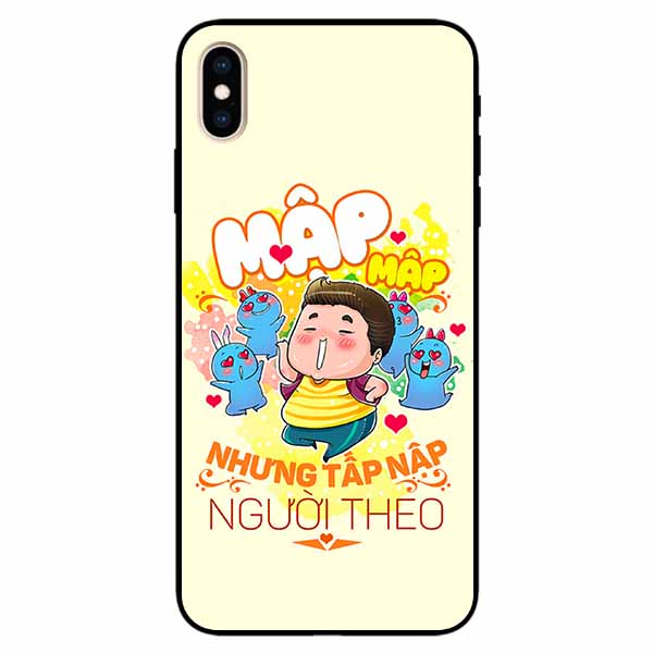 Ốp lưng in cho Iphone X/ Xs Mẫu Mập Tấp Người Theo Nam