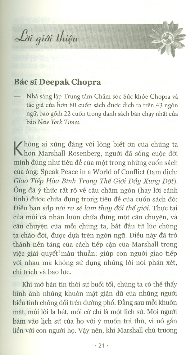 GIAO TIẾP BẤT BẠO ĐỘNG (Nonviolent Communication) - Marshall B. Rosenberg, Ph.D - Lê Nguyễn Trần Huỳnh dịch - Tái bản 2023 - (bìa mềm)