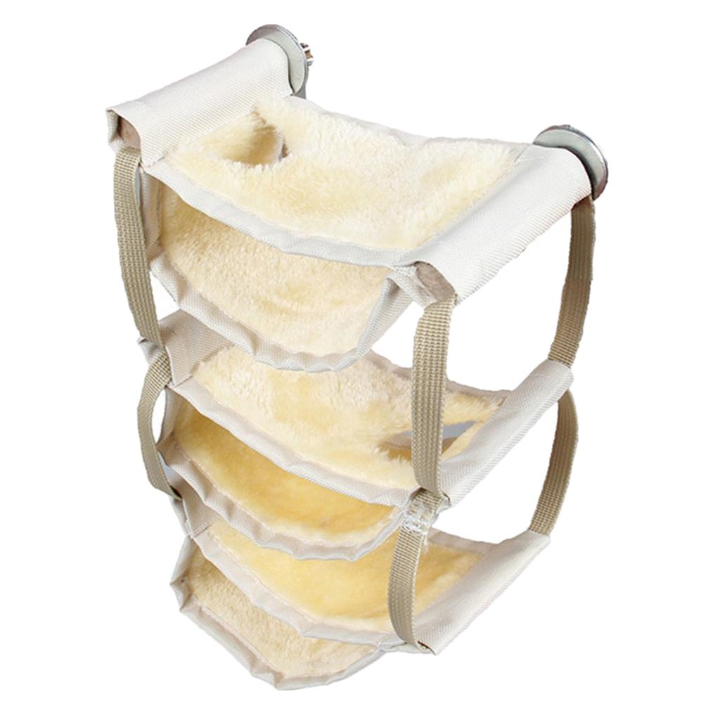 Hamster Hammock Winter Warm Nest For Hamster Rat Mice Rat Squirrels Beige Yellow