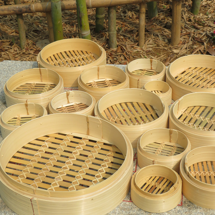 Xửng Hấp đồ ăn, Hấp bánh bao,Tôm, Cua. Ghẹ, Hấp há cảo, bằng Tre Trúc Cao Bằng (Vietnam) tặng gắp inox bướm dài 30cm