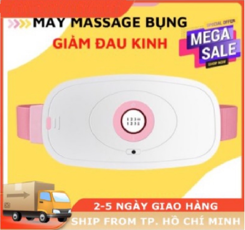 Máy Massage Làm Ấm Bụng Đai chườm nóng Bụng Kinh Nguyệt, Làm Ấm Tử Cung