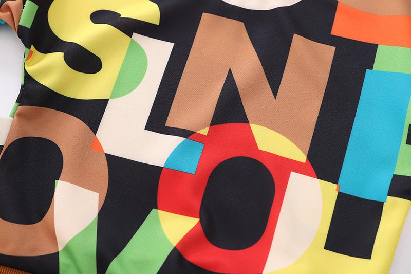 Bộ Quần Áo Bé Trai Bé, Cotton Mùa Xuân Và Mùa Thu, Áo In Chữ, Áo Quần Áo Bé Trai, Giày Thể Thao, bé 2 Phù Hợp Với