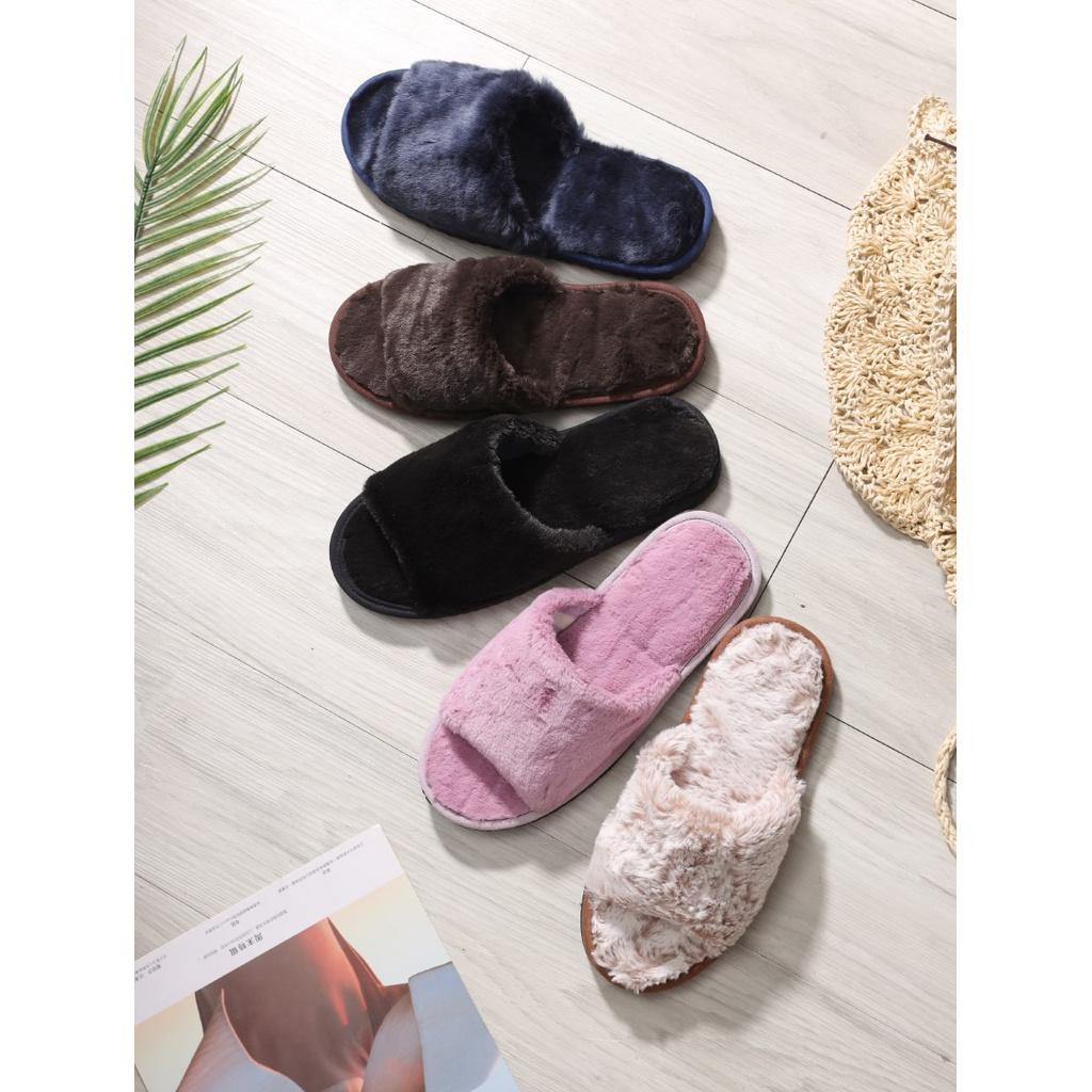 Dép đi trong nhà Quai Ngang Lông Thú Xù Mềm Mại ( Easy Life Slippers )