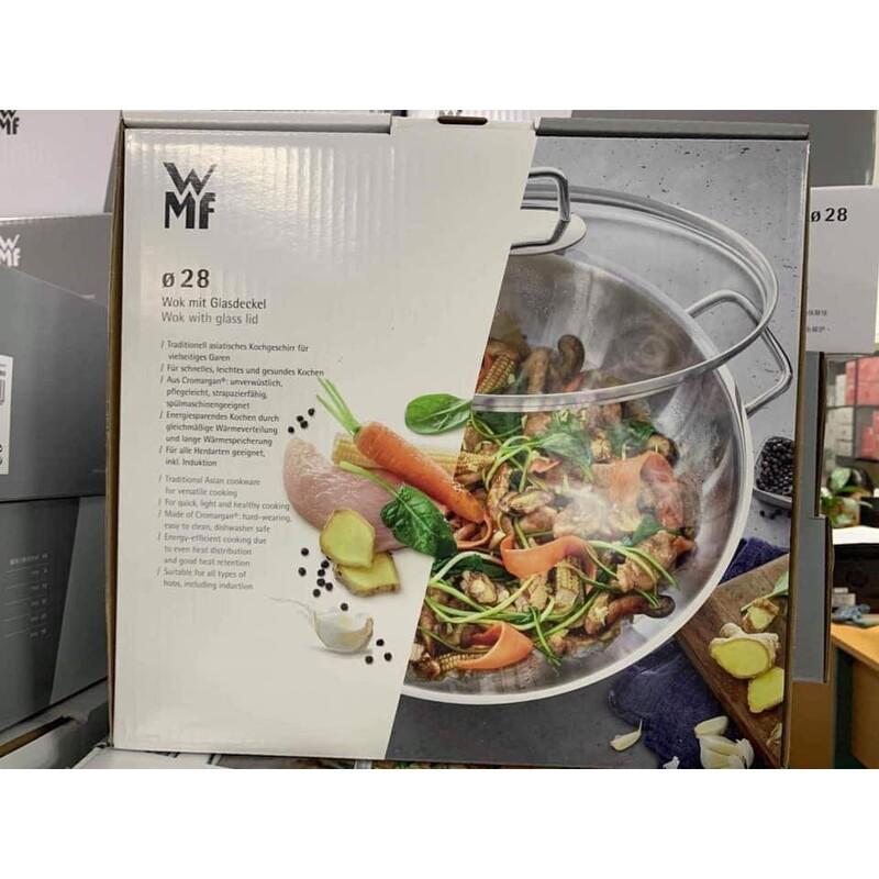 Chảo 2 Quai WMF Wok Party 28cm Nhập Đức, Chảo Bếp Từ Sâu Lòng Chất Liệu Thép Không Gỉ, Dẫn Nhiệt Tốt Cho Mọi Loại Bếp