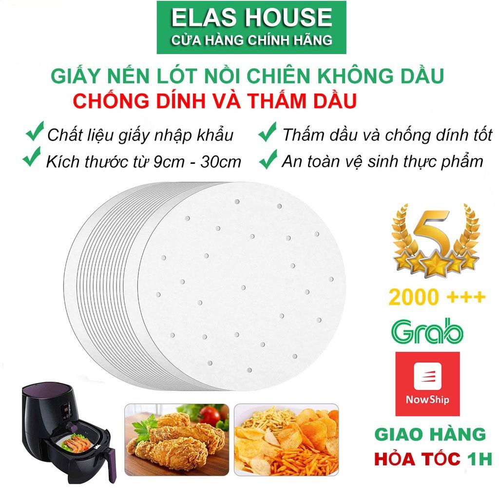 Giấy nến vuông tròn lỗ trơn cho nồi chiên không dầu chống dính dùng được cho lò nướng, lò vi sóng, tủ lạnh