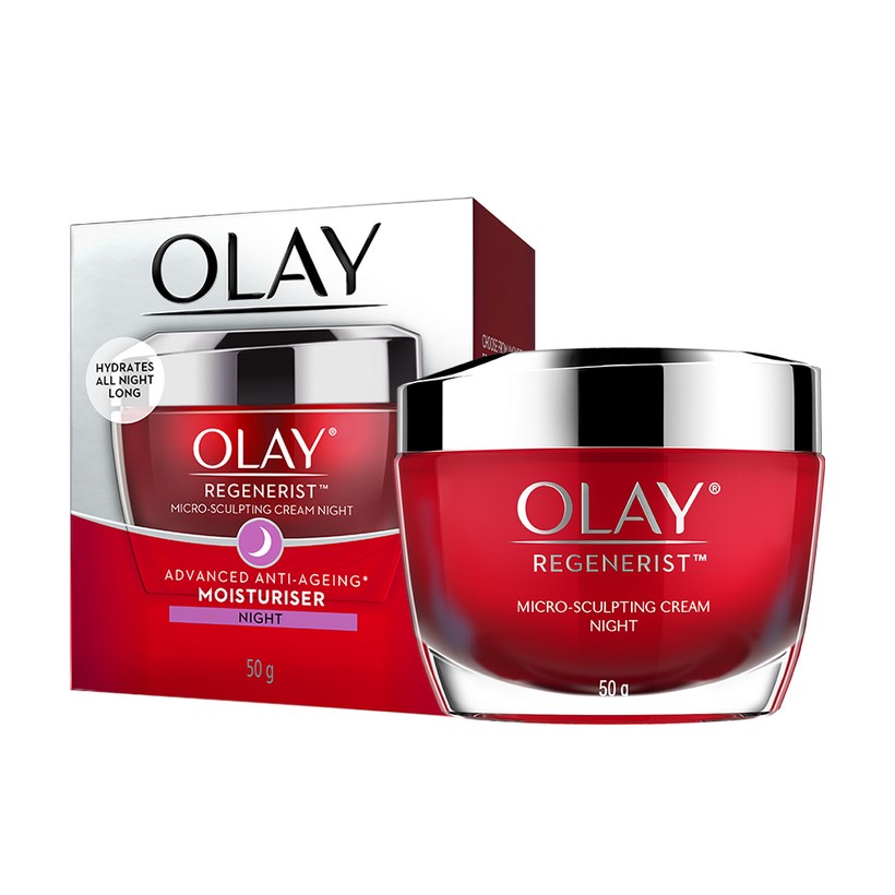 Bộ 3 Sản Phẩm Chống Lão Hóa Chuyên Sâu: Combo Kem Dưỡng Da Ban Đêm Olay Regenerist + kem OLAY WHIP UV Regenerist  + Tinh Chất Vi Dưỡng Olay Regenerist 50ml