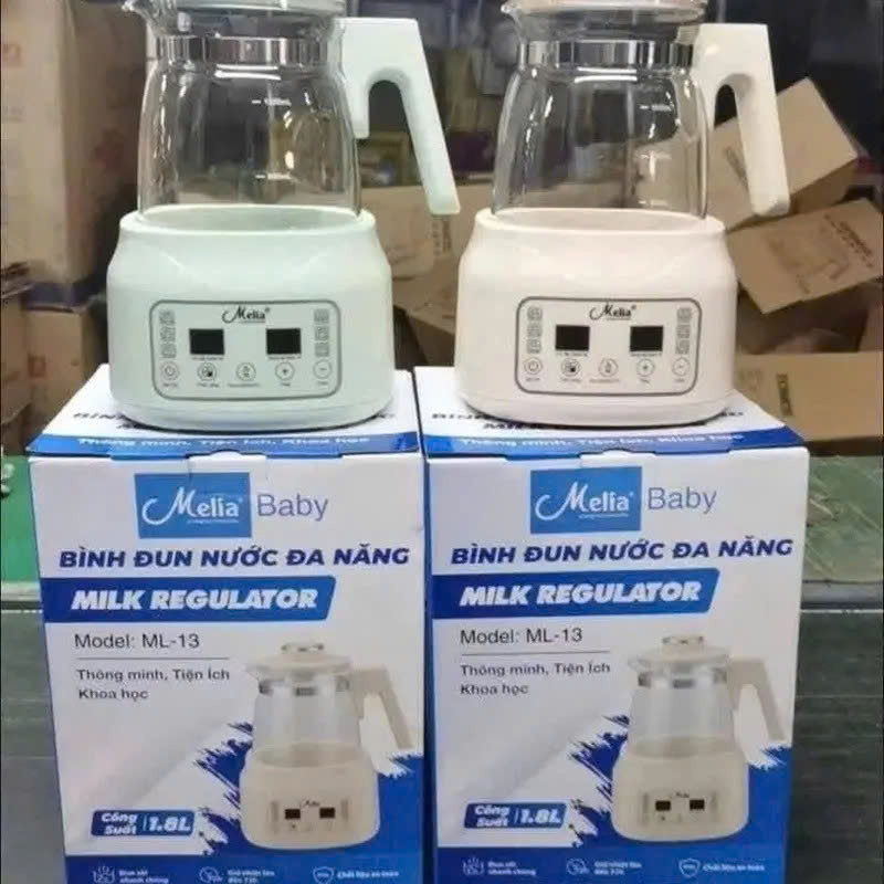Máy Đun Nước Đa Năng Melia ML-13 1.8L, Bình Đun Thông Minh Milk Regulator, Điều Chỉnh Nhiệt Độ, Tiện Lợi Cho Gia Đình - HÀNG CHÍNH HÃNG MINIIN