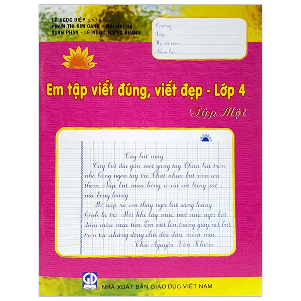 Em Tập Viết Đúng Viết Đẹp - Lớp 4 (Tập 1)