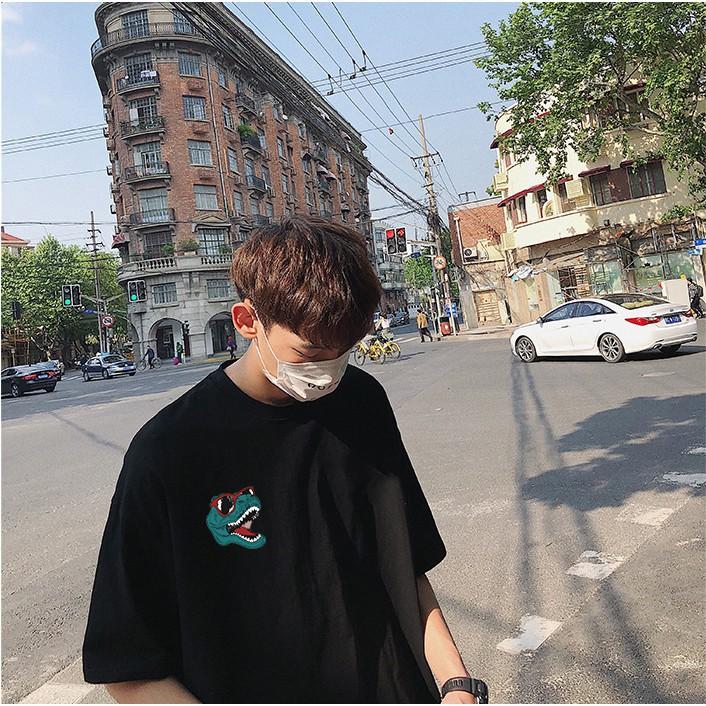 FreeShip Đơn 50K ️ Siêu Phẩm 2020 ️ Áo thun nam nữ in hình khủng long cá tính vải dày mịn đẹp 20T2835