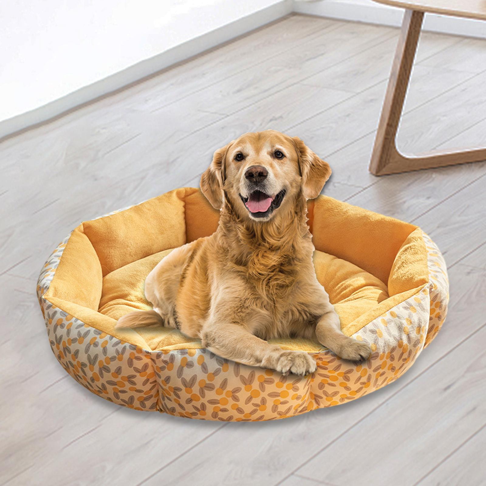 Round Dog Beds, Pet Dog Bed, Warm, Autumn Winter, Comfortable for Cats Kitten Small Dog Puppy