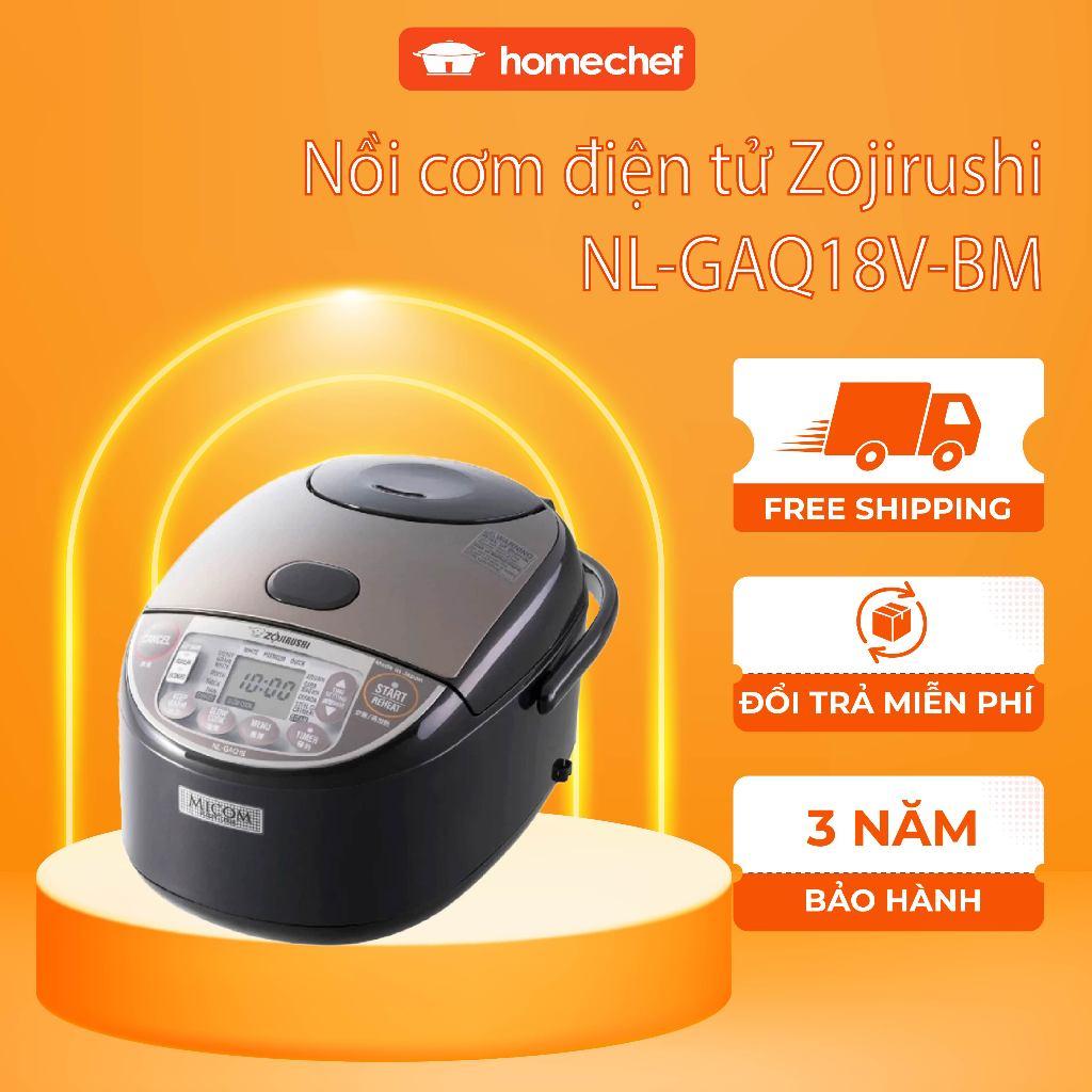 Nồi cơm điện tử Nhật Bản Zojirushi 1.8L NL-GAQ18V-BM, 820W, sản xuất tại Nhật, bảo hành 3 năm| HÀNG CHÍNH HÃNG