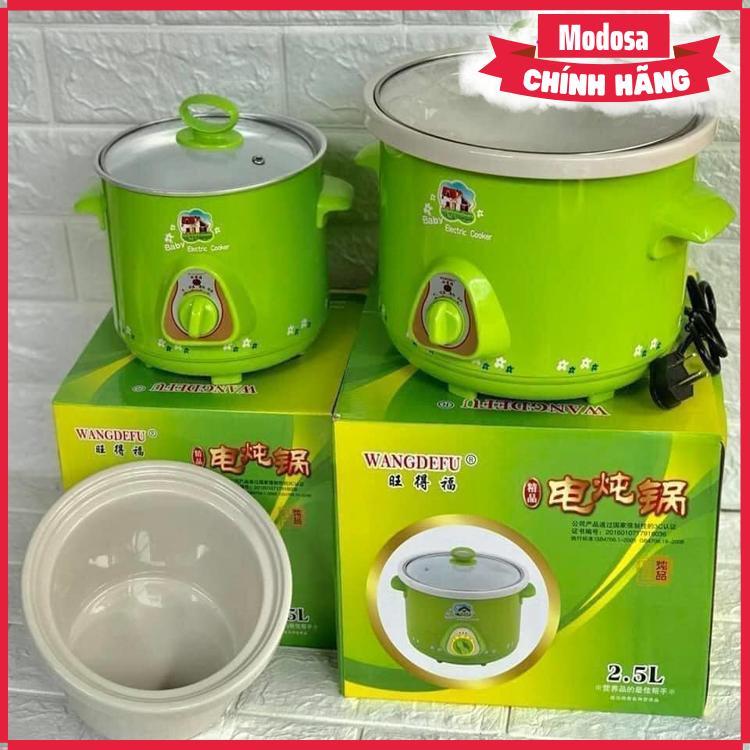 Nồi Hầm Cháo Chậm Modosa Loại 1.5L - Hàng Chính Hãng