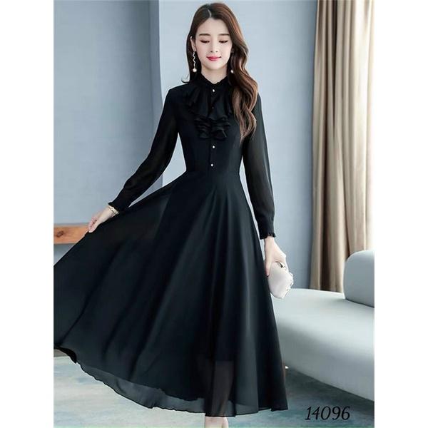 Đầm tiểu thư phong cách cổ điển (Free/big size XL, 2XL)