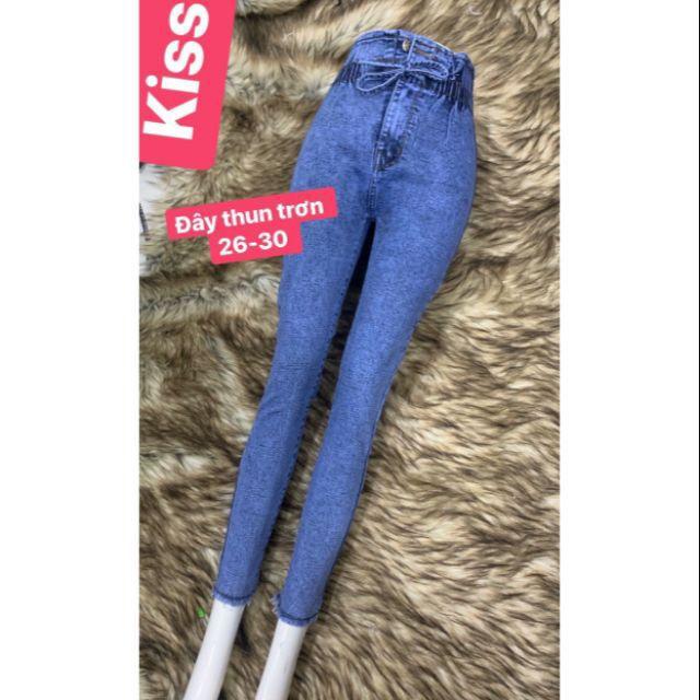 Combo 2 quần jeans khác kiểu cạp cao