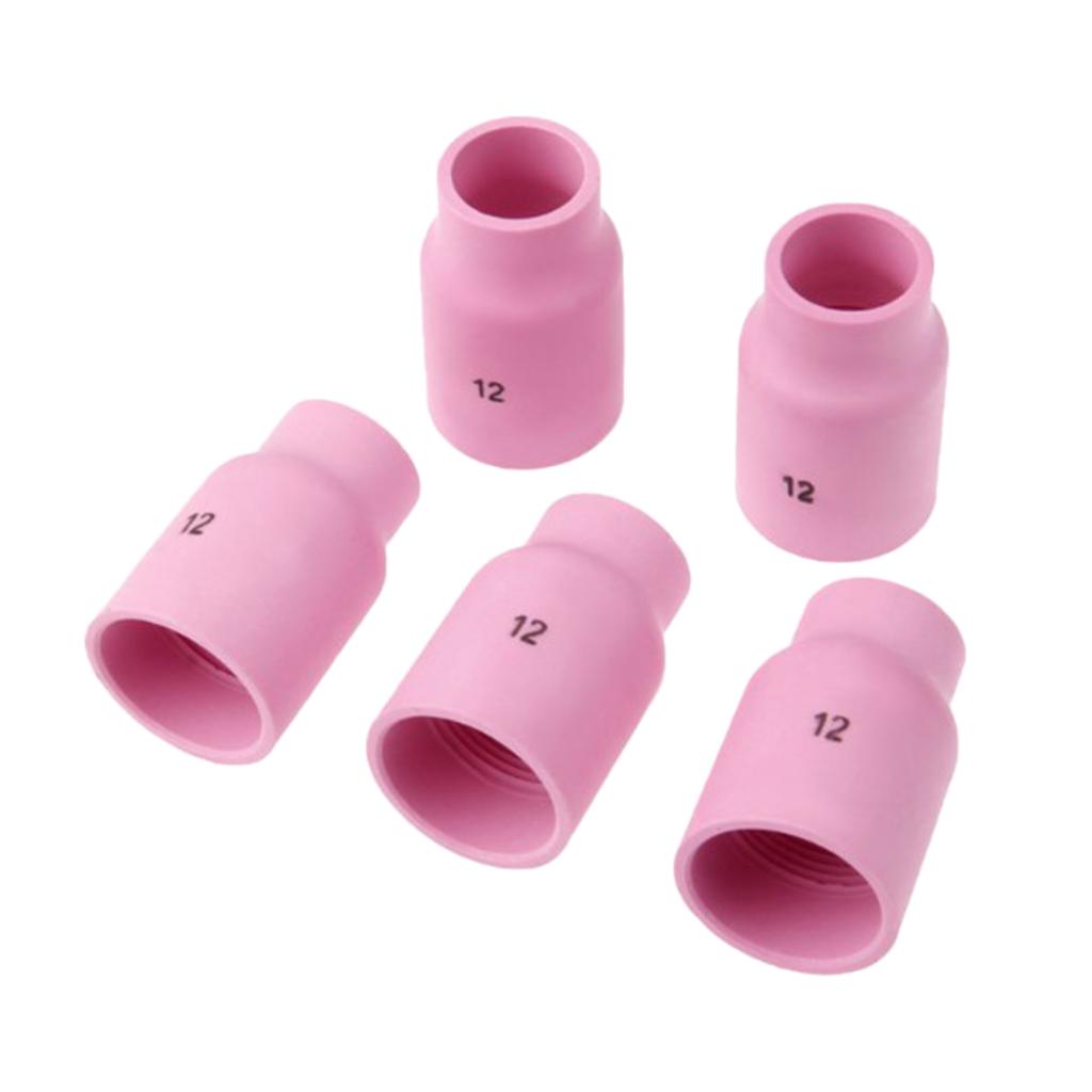 5 PC Nhôm Cốc Sứ Vòi Phun 53N87 #12 Cho Tig Đèn Pin Pta DB SR WP17 18 26