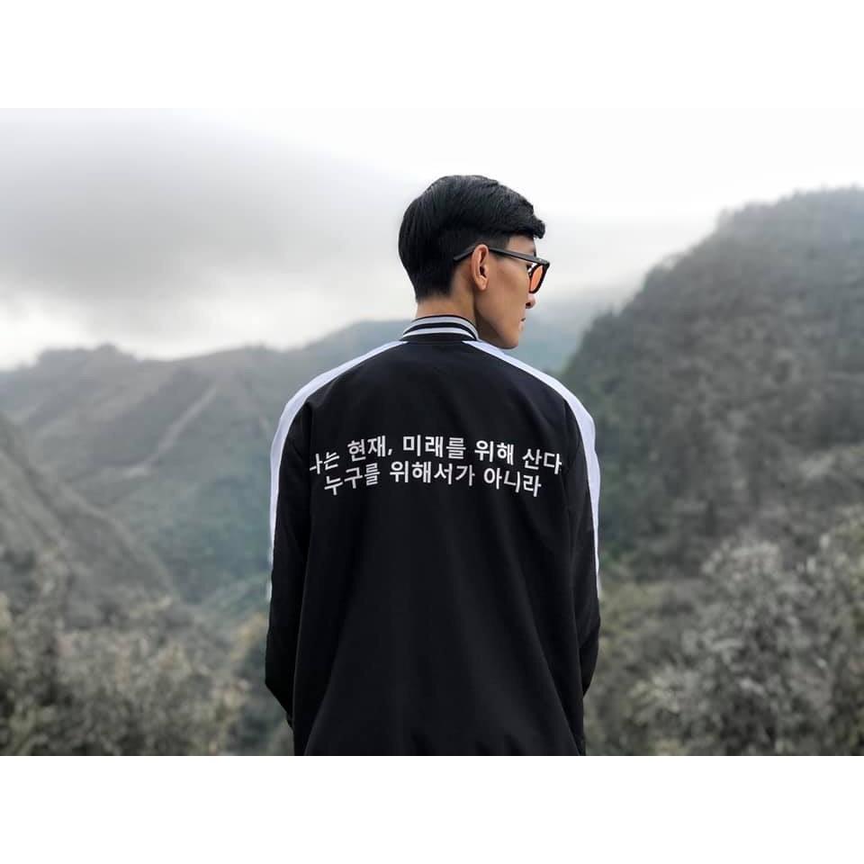 Áo Khoác Dù Nam Nữ Unisex - Áo Khoác Jacket Bombers Sọc Tay - LP.STORE