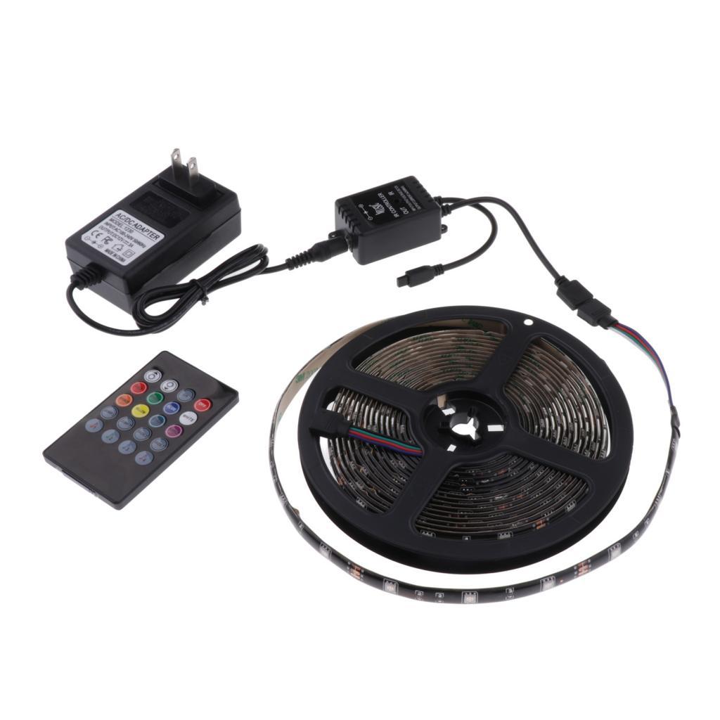 RGB LED Strip Lights with 20 Key Remote Controller for Home Outdoor Decor