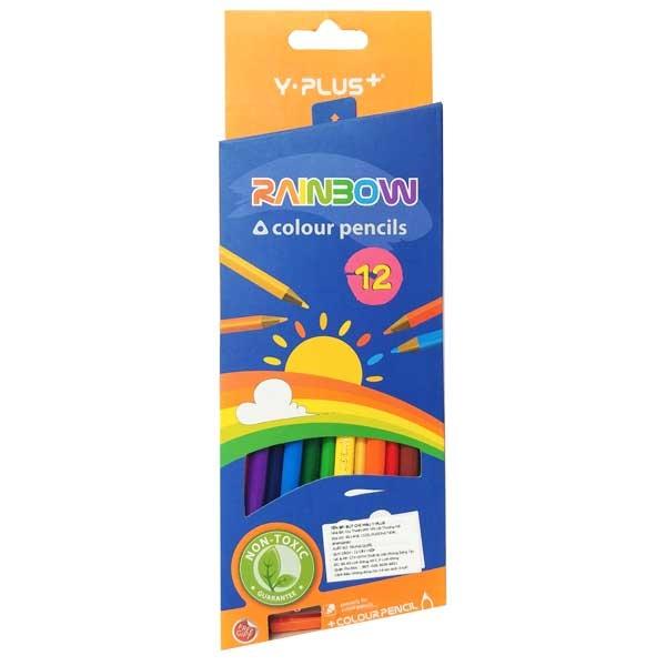 Hộp Bút Chì Màu Gỗ 12 Màu Có Chuốt - Rainbowl - Y-Plus+ PC110402-RB