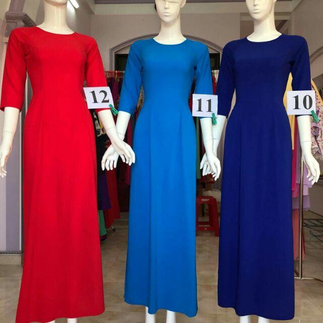 Áo dài trơn - S-Xl(tà thường)