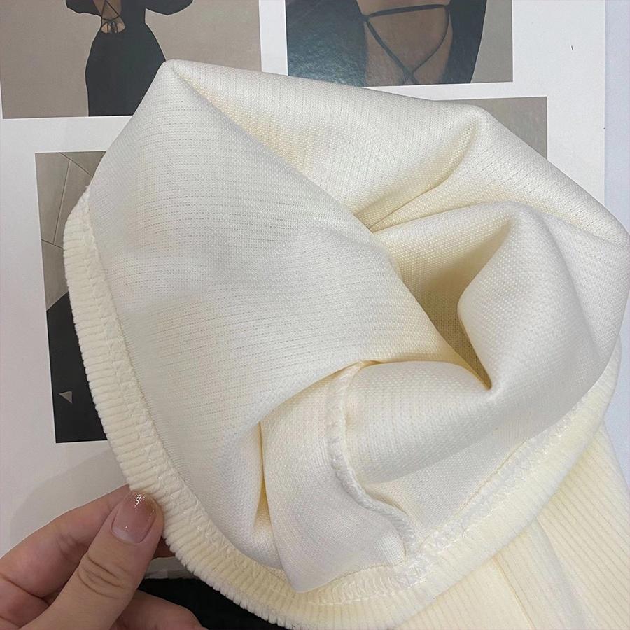 Quần ống rộng nữ, Quần nhung tăm nữ Timo có dây rút cạp chun, ống suông dáng dài basic, phong cách unisex Hàn Quốc QN006
